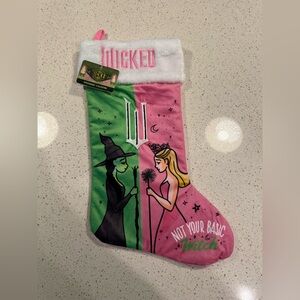 Wicked Christmas Stocking ‘Not Your Basic Witch’ NWT Elphaba & Glinda